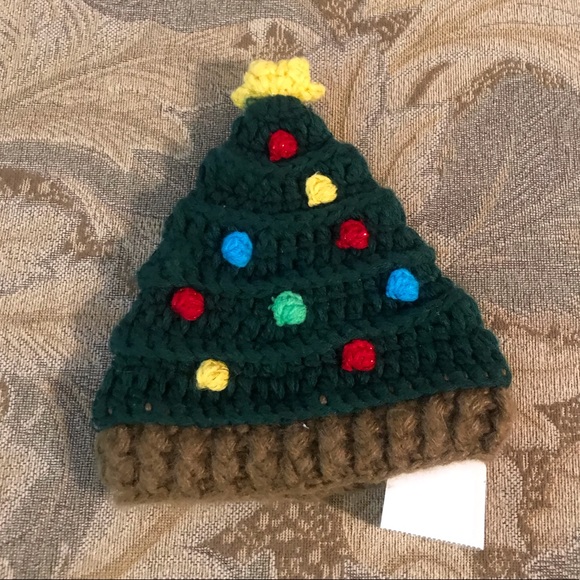 Little Me Other - Little Me Christmas Tree knit hat